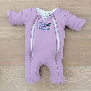 Baby Merlin's Magic Sleepsuit Small 3-6 Months Purple Swaddle